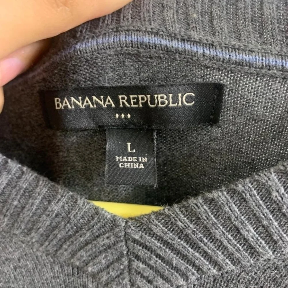 Banana Republic‎ men's Gray sweater size large